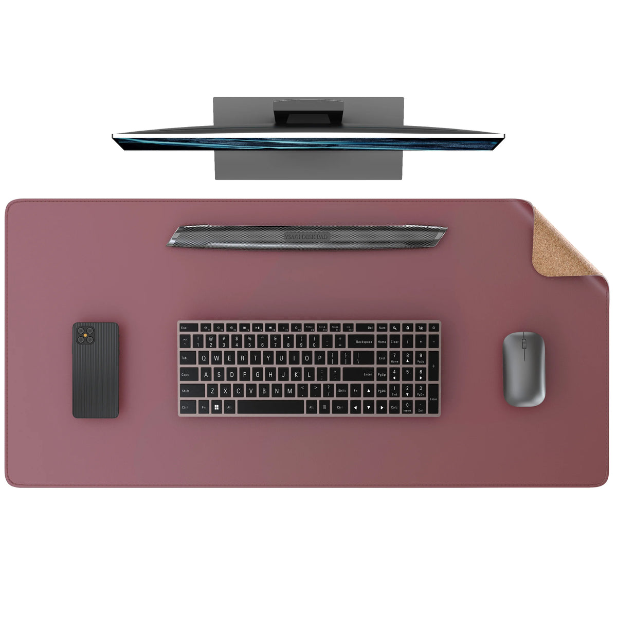 Deskoze Kork Reversible Cork & Leather Desk Mat by Deskoze, view 4