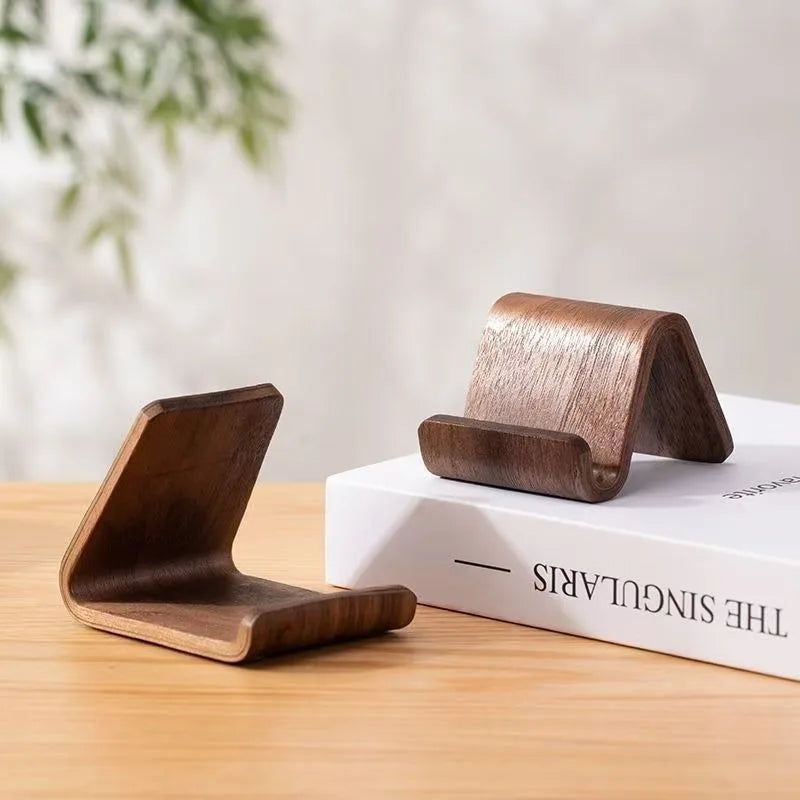 Deskoze Svai Bentwood Walnut Phone Stand by Deskoze, view 6
