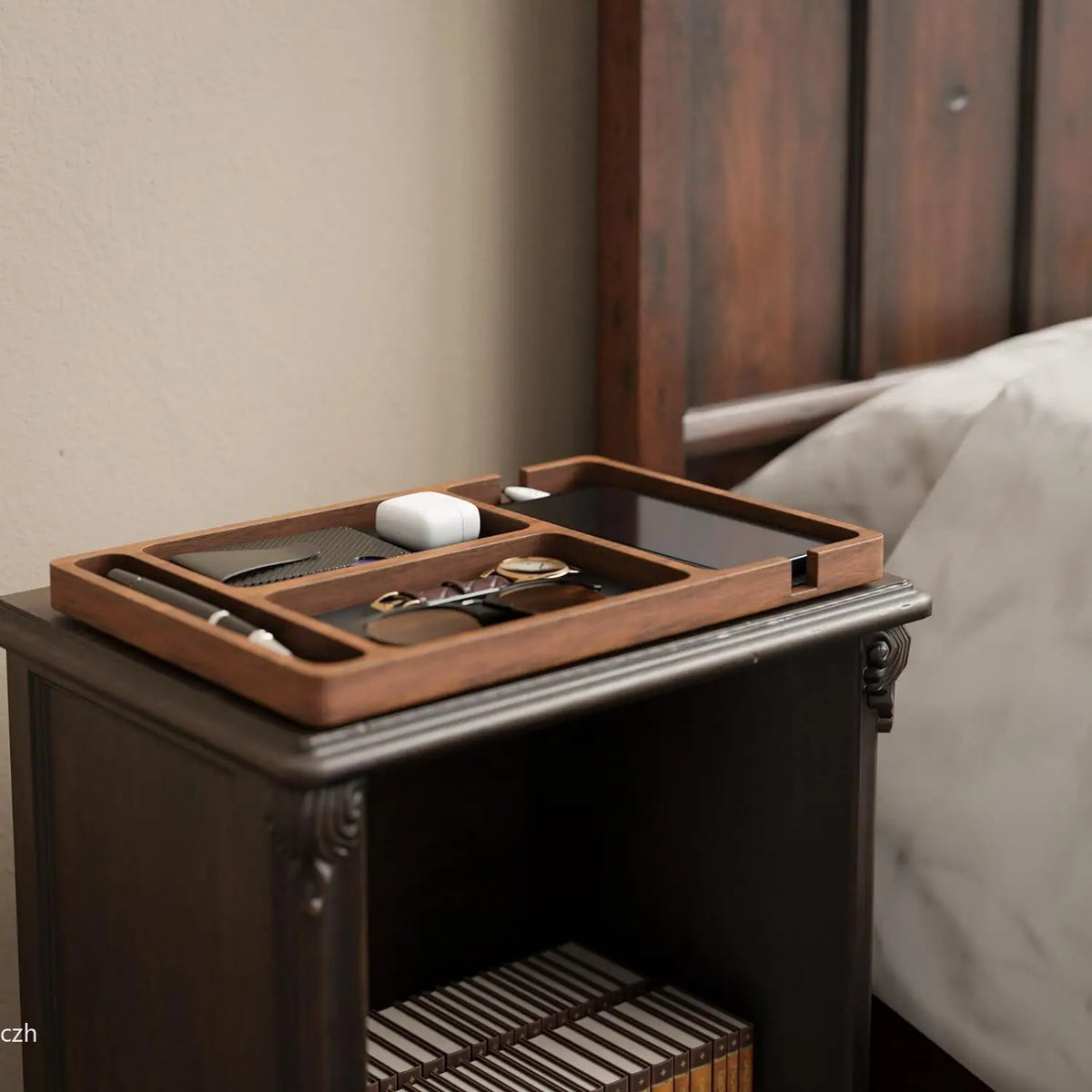 Deskoze Lomme Walnut Valet Tray by Deskoze, view 2