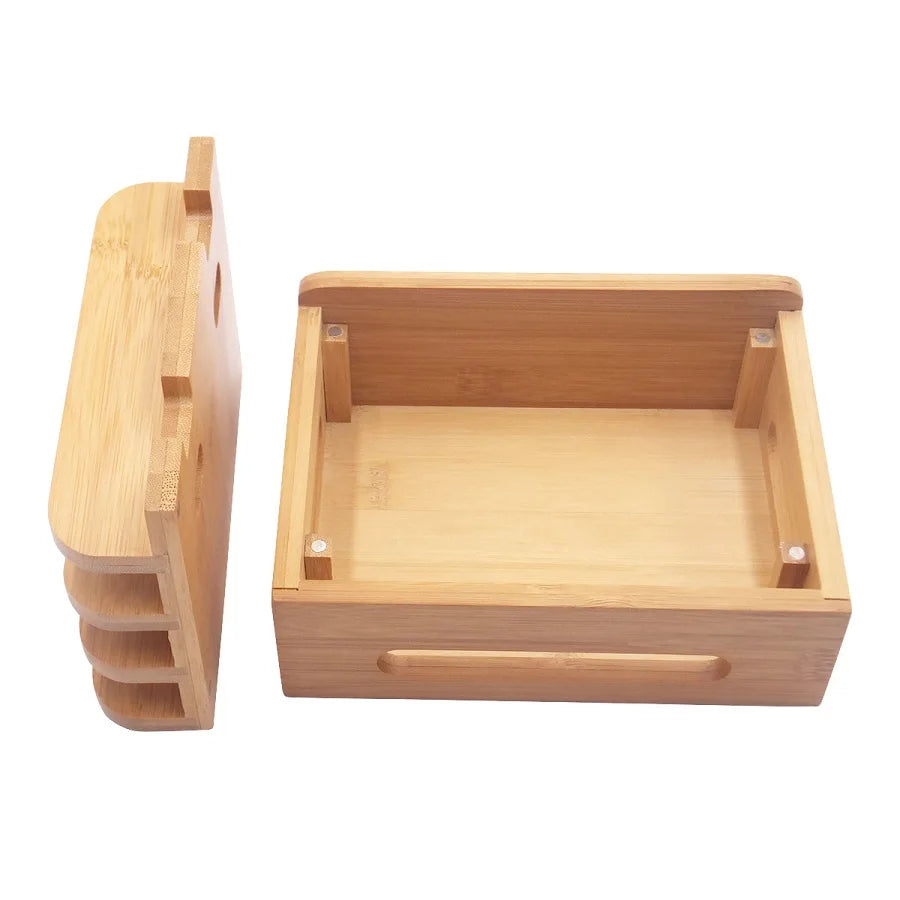 Deskoze Lade Bamboo Charging Station by Deskoze