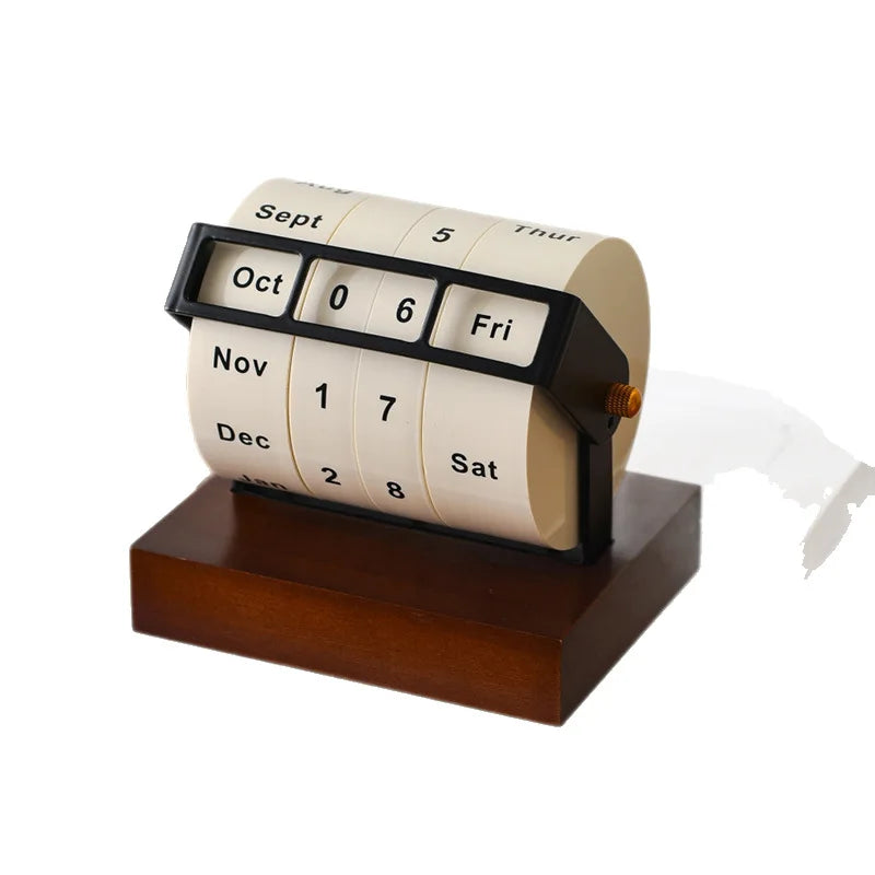 Deskoze Hjul Walnut Perpetual Calendar by Deskoze, view 4