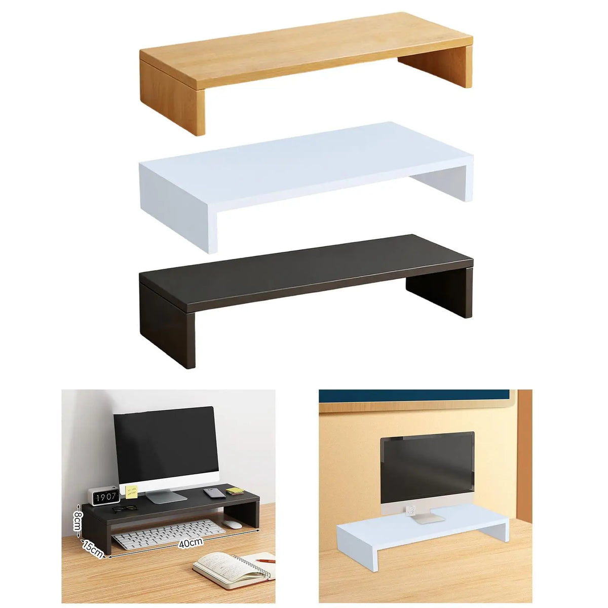 Deskoze Enkel Minimalist Monitor Riser by Deskoze, view 3