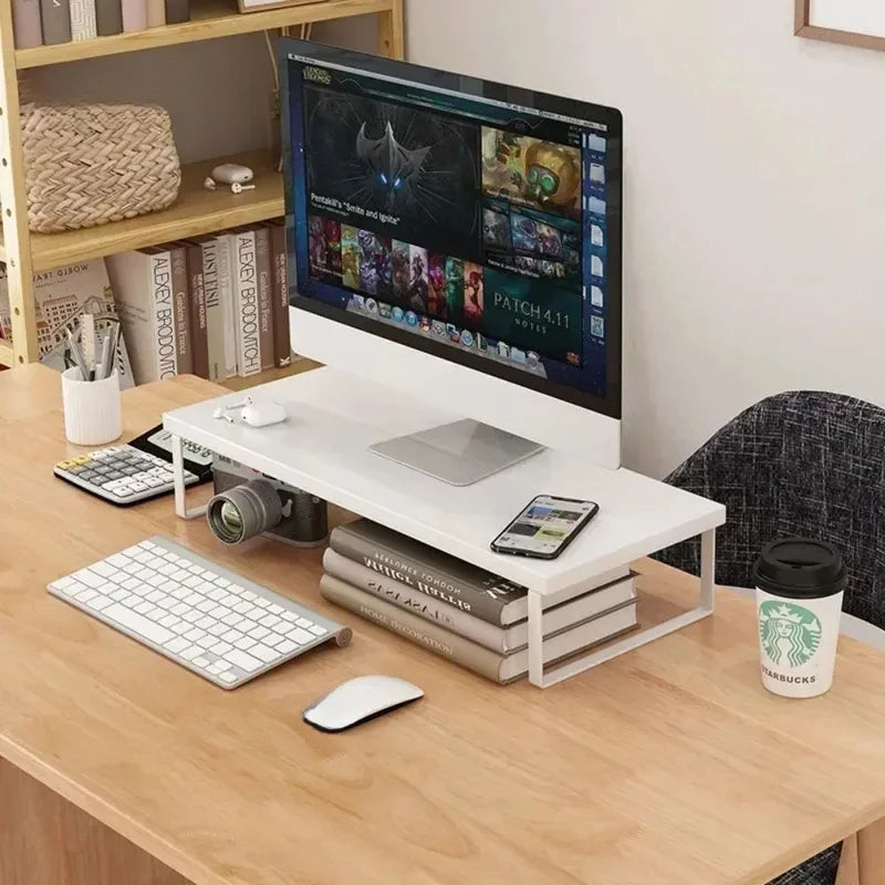 Deskoze Lys Steel-Leg Wood Monitor Riser by Deskoze, view 2