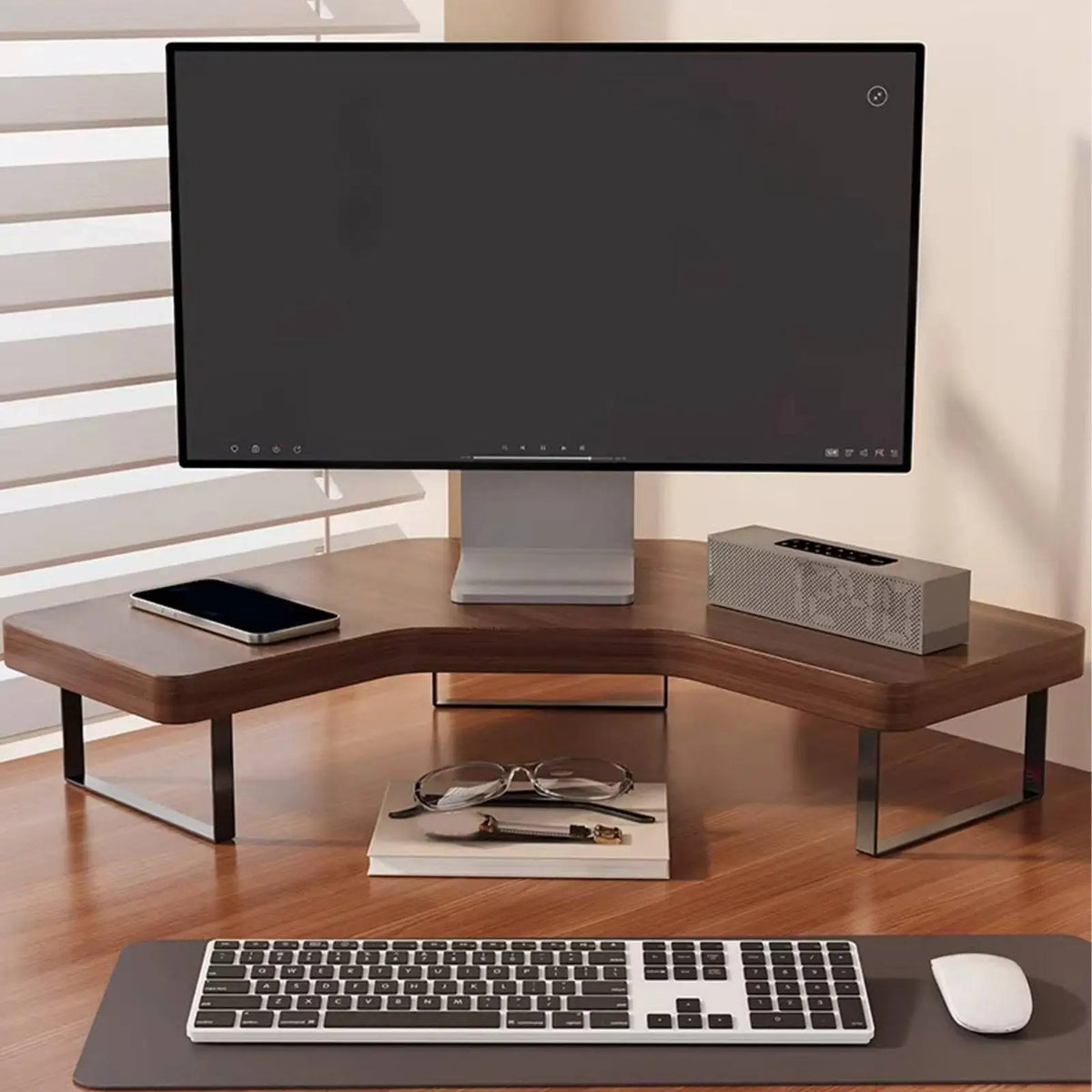 Deskoze Hjorne Corner Monitor Riser by Deskoze, view 5