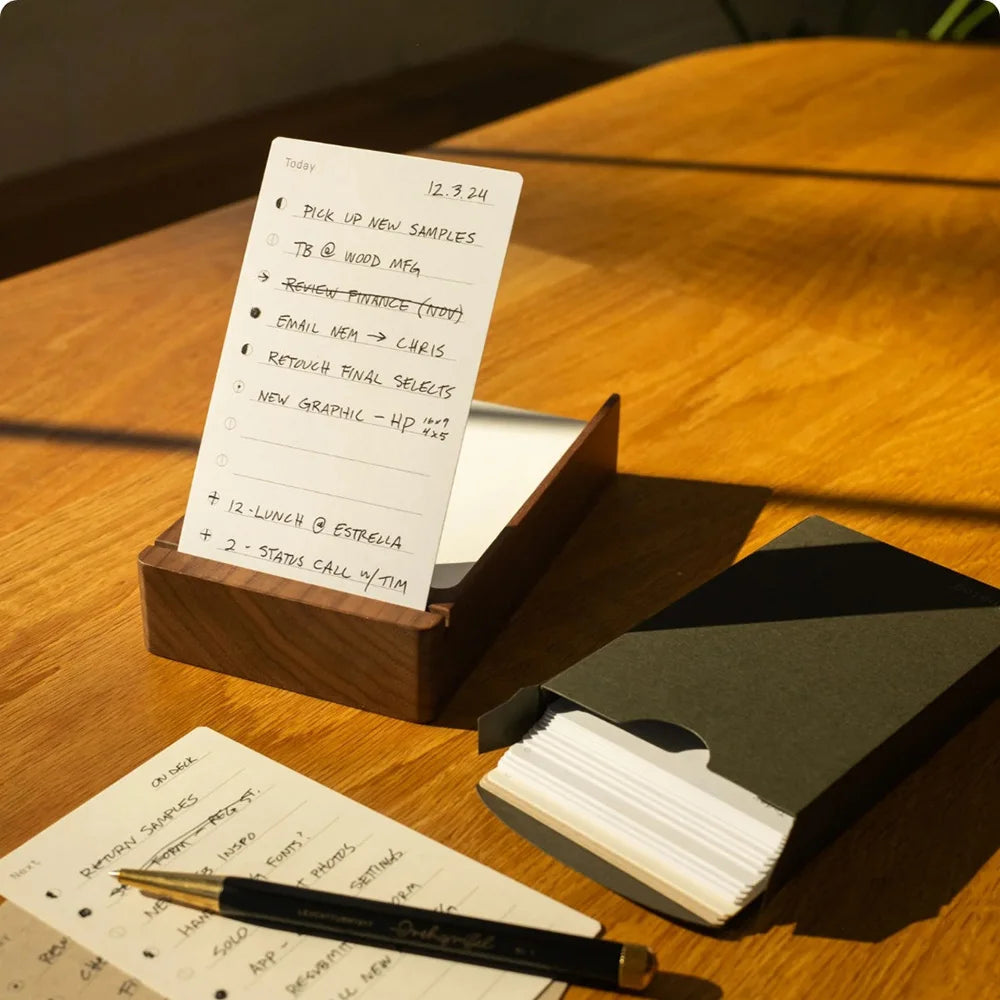Deskoze Liste Walnut Daily Planner Stand by Deskoze, view 2