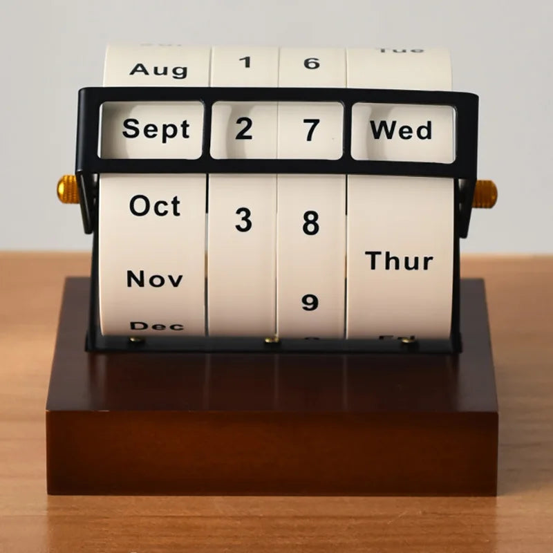Deskoze Hjul Walnut Perpetual Calendar by Deskoze, view 2