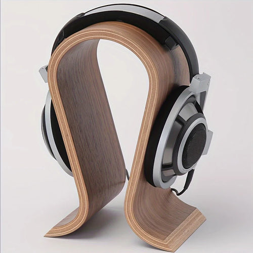 Deskoze Bue Bent Walnut Headphone Stand by Deskoze