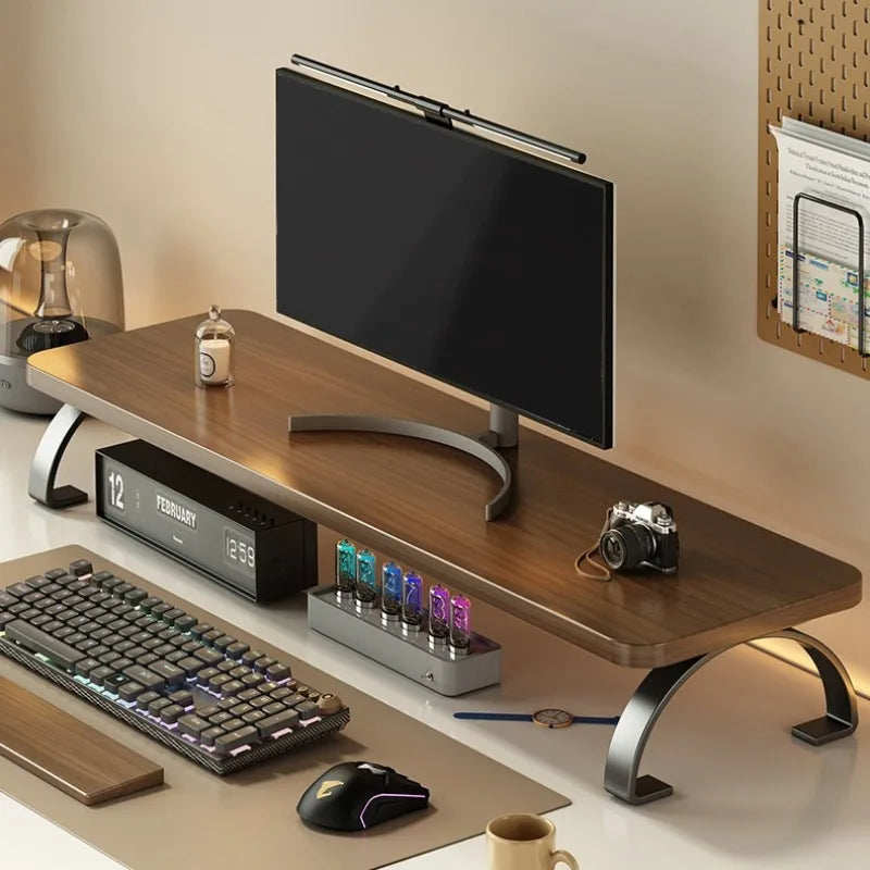 Deskoze Bolge Curved-Leg Monitor Shelf by Deskoze