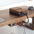 Deskoze Kobling Walnut Under-Desk USB Hub by Deskoze