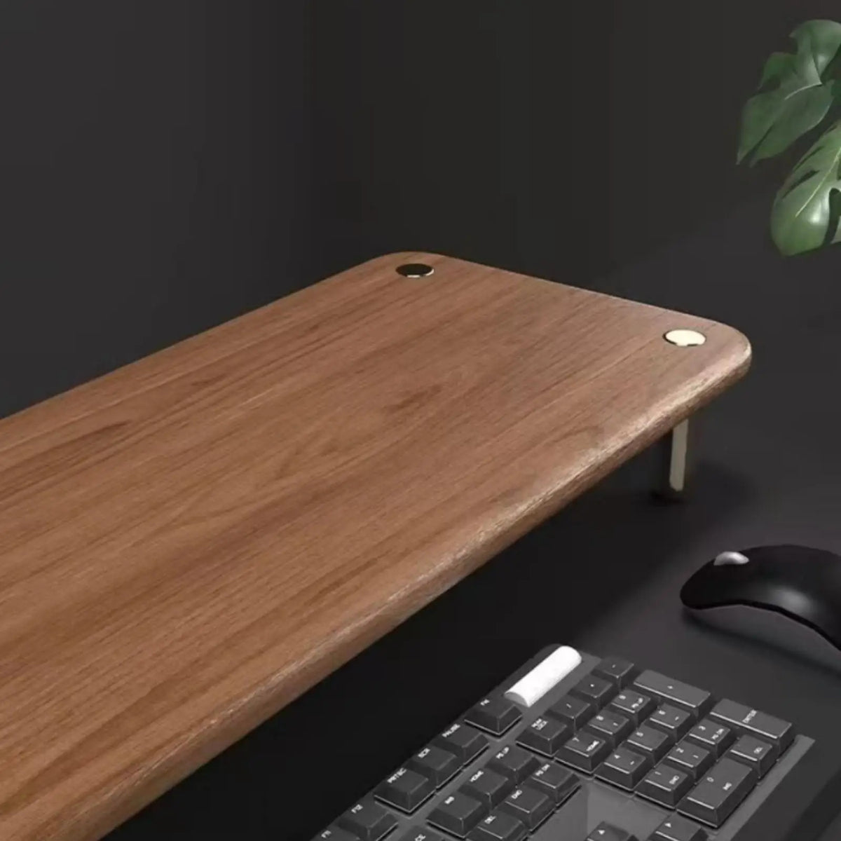 Deskoze Ro Walnut Floating Monitor Shelf by Deskoze, view 3