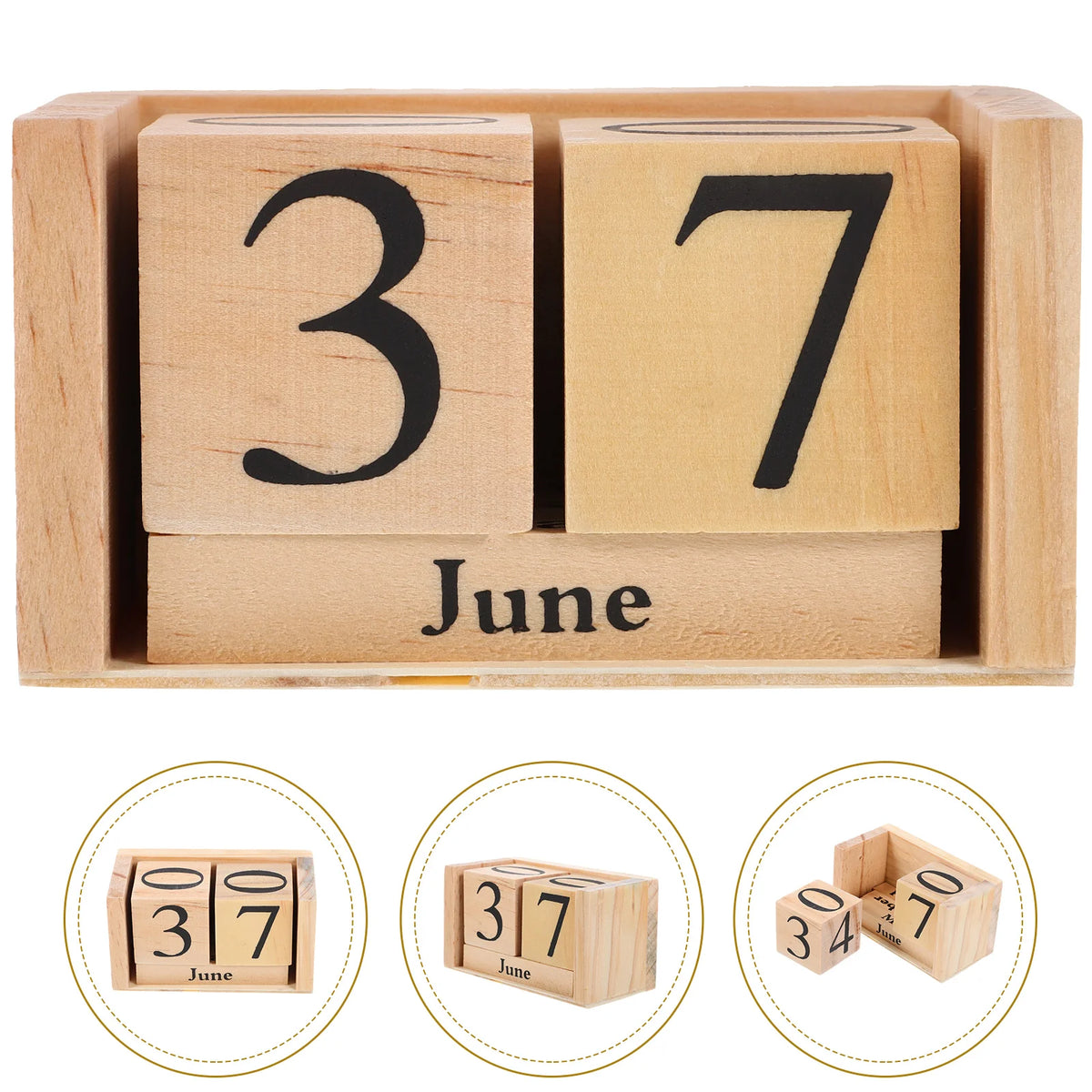Deskoze Dag Wooden Block Calendar by Deskoze, view 3