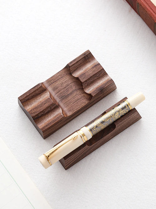 Deskoze Blekk Walnut Pen Rest by Deskoze