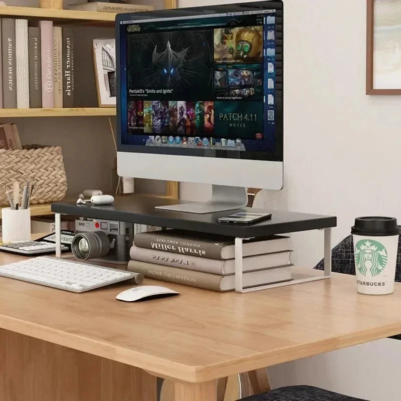 Deskoze Lys Steel-Leg Wood Monitor Riser by Deskoze, view 3