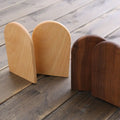 Deskoze Bok Arched Solid Wood Bookends by Deskoze