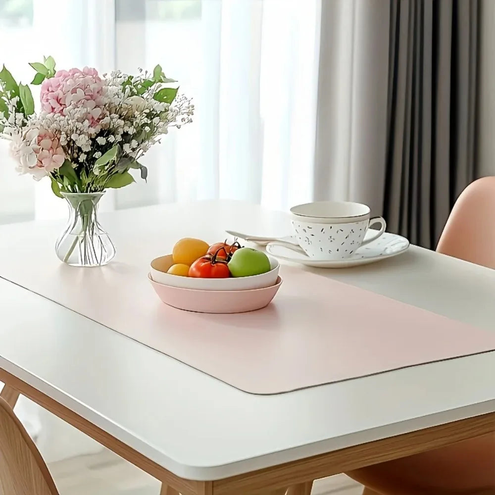 Deskoze Sand Vegan Leather Desk Mat by Deskoze, view 2