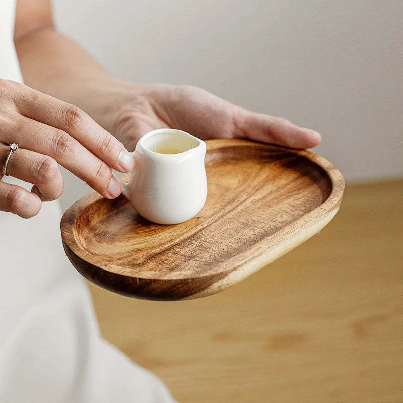 Deskoze Skal Solid Wood Catch-All Tray by Deskoze