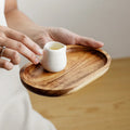 Deskoze Skal Solid Wood Catch-All Tray by Deskoze