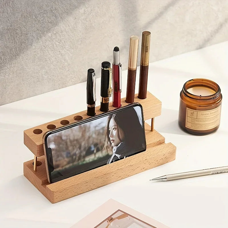Deskoze Penn Walnut Pen & Phone Organiser by Deskoze, view 2