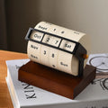 Deskoze Hjul Walnut Perpetual Calendar by Deskoze