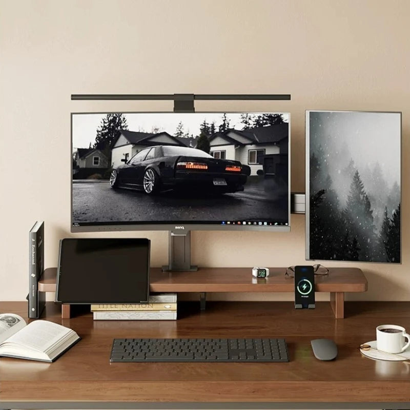 Deskoze Lag Modular Walnut Monitor Riser by Deskoze, view 2