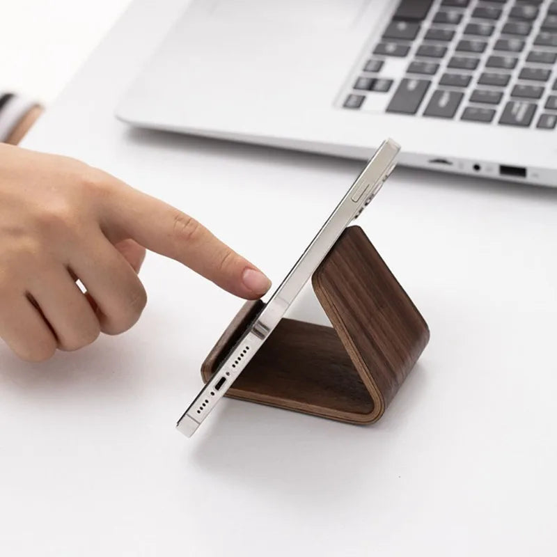 Deskoze Svai Bentwood Walnut Phone Stand by Deskoze, view 4