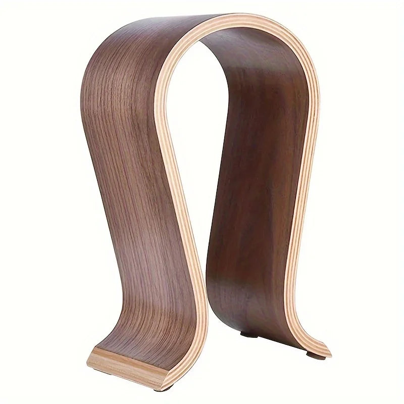 Deskoze Bue Bent Walnut Headphone Stand by Deskoze, view 5