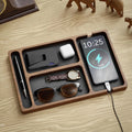 Deskoze Lomme Walnut Valet Tray by Deskoze